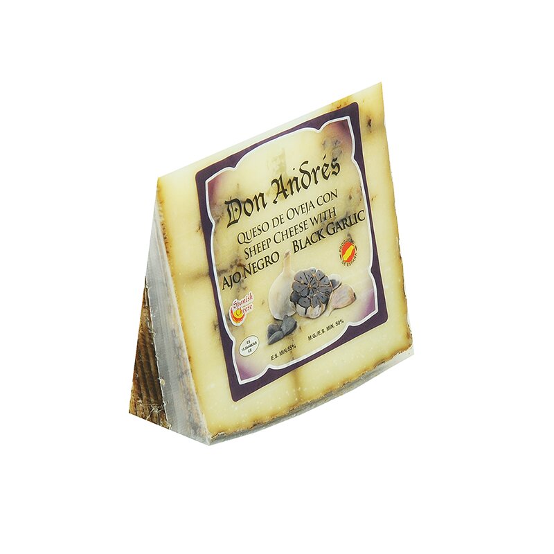 QUESO OVEJA ESPAÑOL AJO NEGRO 200 GR