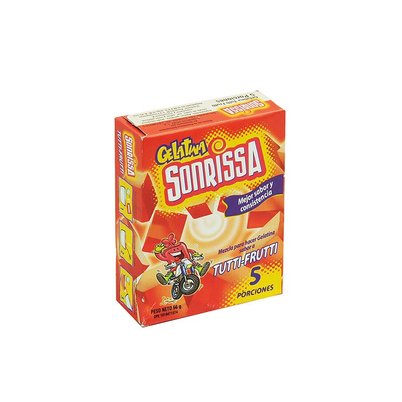 GELATINA SONRISSA TUTI FRUTTI 66 GR