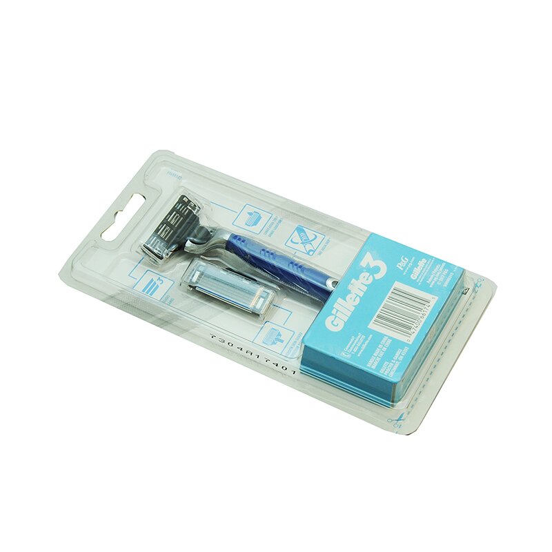 GILLETE MEN´S 3 RAZR HANDLE + 2 CARTUCHO