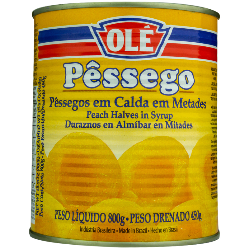 DURAZNOS OLE EN MITADES 800 GR