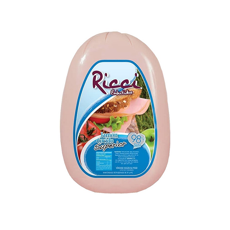 JAMON COCIDO RICCI ESTANDAR 250 GR