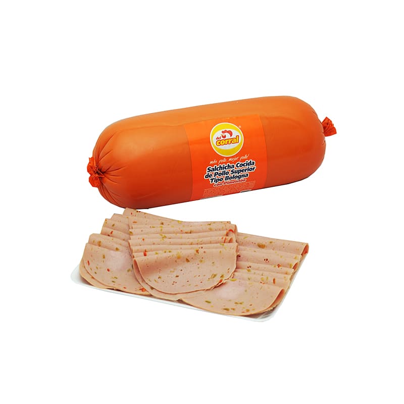 BOLOGNA DE POLLO EL CORRAL CON PIMENTÓN 250 GR