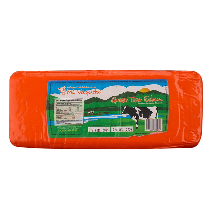 QUESO AMARILLO MI VAQUITA TIPO EDAM 250 GR