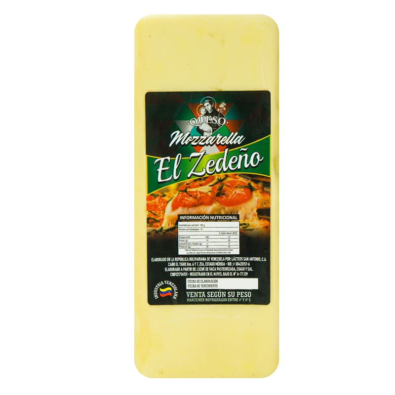 QUESO MOZZARELLA ZEDEÑO  250GR