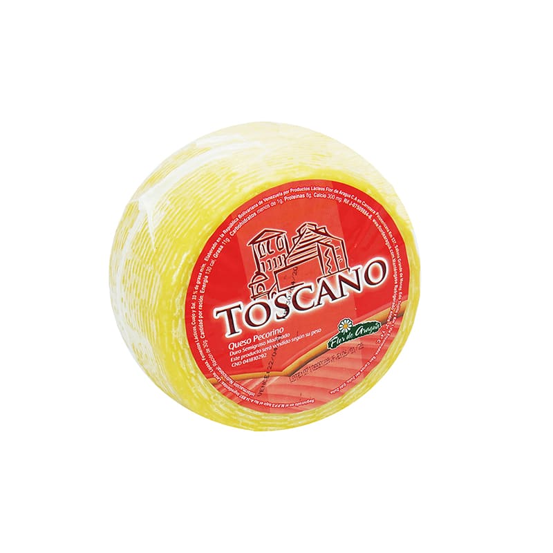 QUESO PECORINO TOSCANO SIN PIMIENTA FLOR DE ARAGUA KG