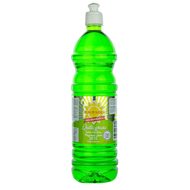Quita Grasa Caly Sol paraVajilla 1Lt