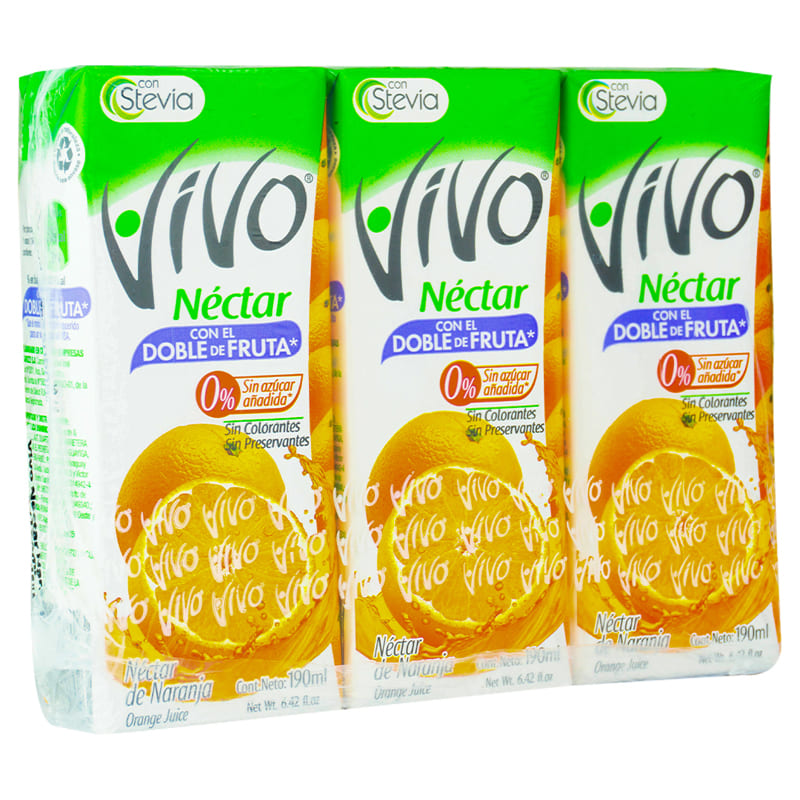 NECTAR VIVO TRIPACK DE NARANJA ML