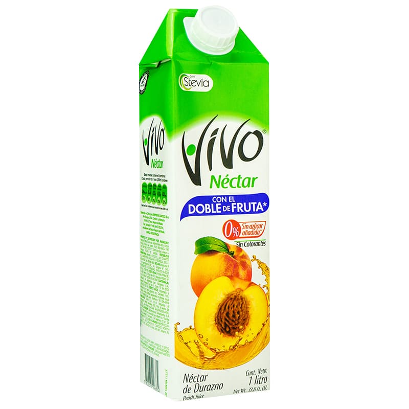 JUGO DE DURAZNO VIVO 1L