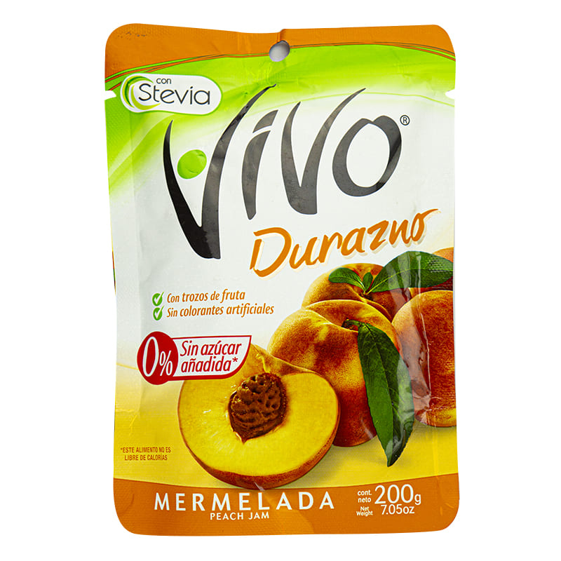 Mermelada de Durazno Vivo 200Gr