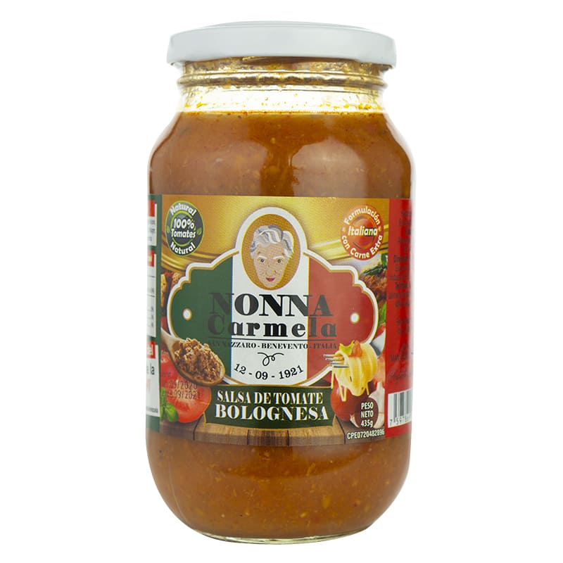 Salsa para Pasta Bolognesa Nonna Cramela 435Gr
