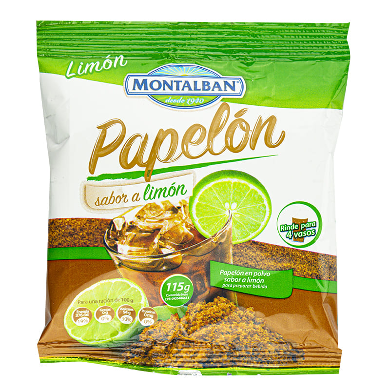 Papelón con Limón Montalban 115Gr