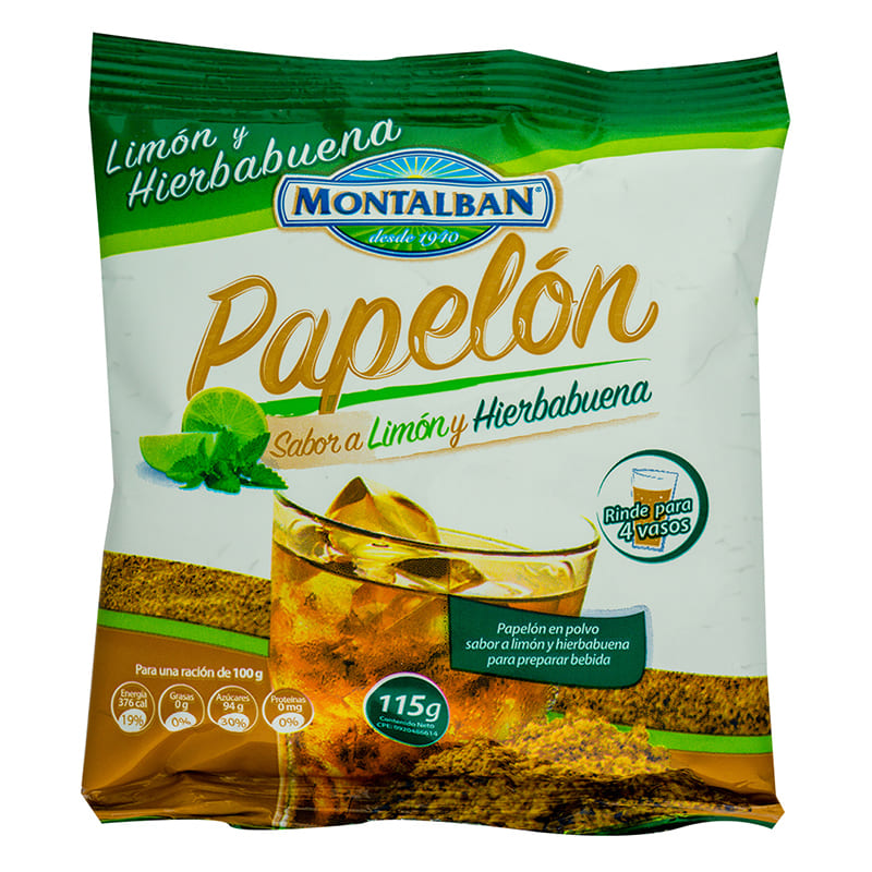 PAPELON CON LIMON Y HIERBABUENA MONTALBAN 115GR
