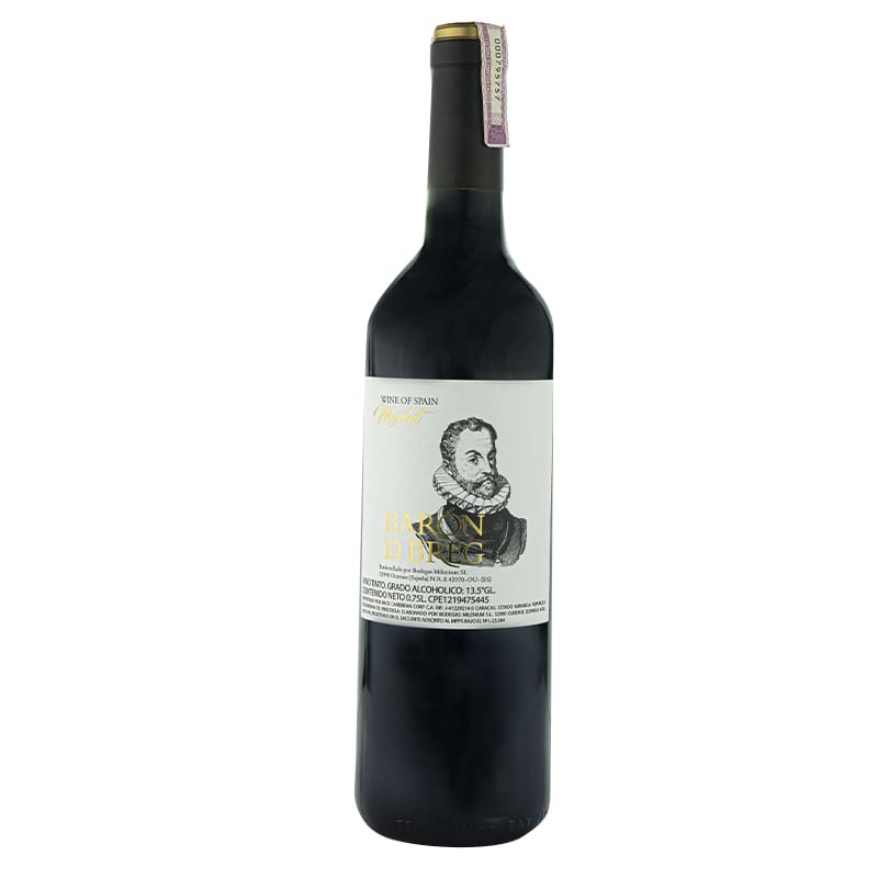 Vino Tinto Baron D Breg Merlot 0.75Ml