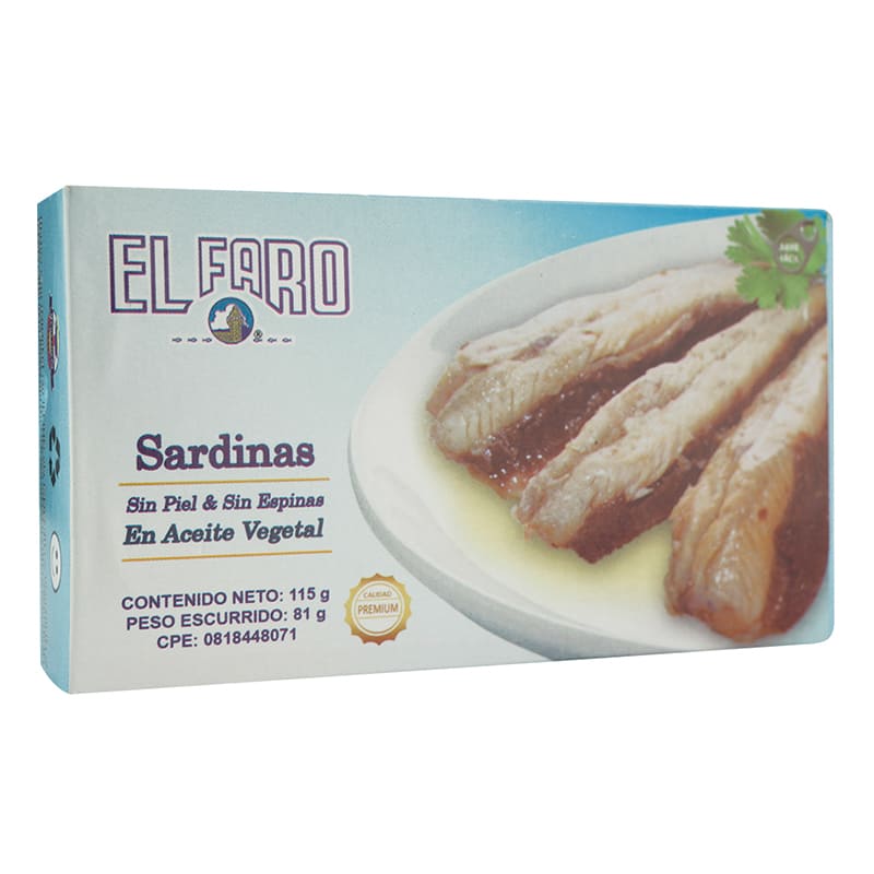 SARDINA SIN ESPINA EL FARO 115 GR
