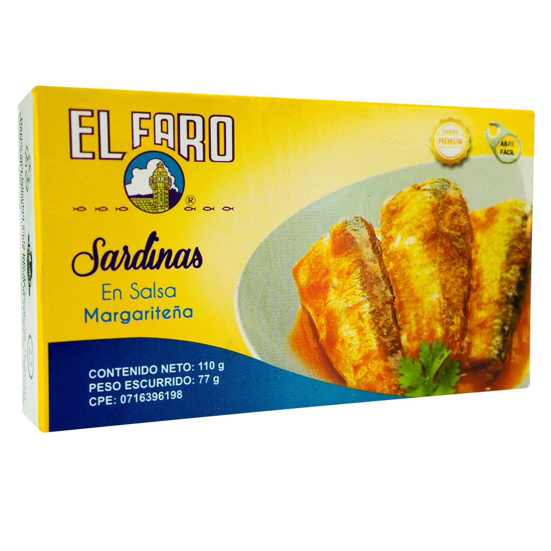 Sardina El Faro En Salsa Margariteña 110Gr