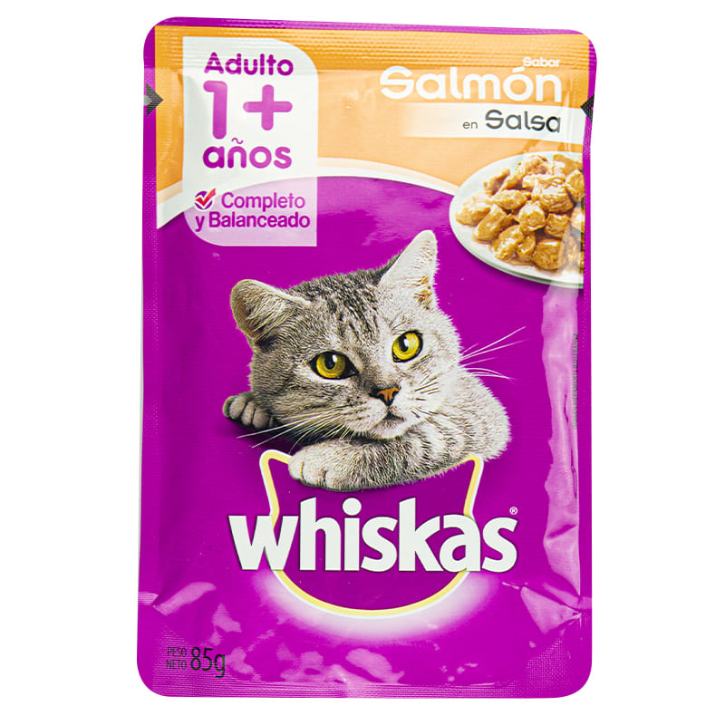 Sachet de Salmon Whiskas Adulto 85Gr