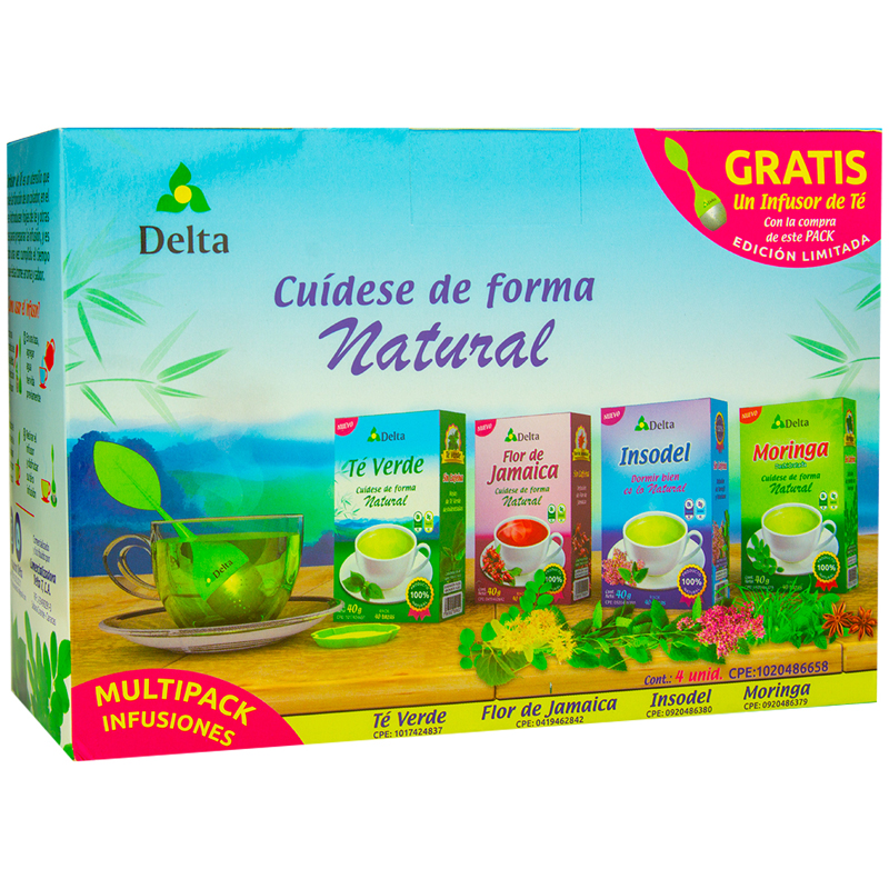 INFUSIONES DELTA MULTI PACK 5 UND