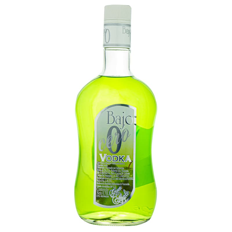 Vodka Bajo Cero Manzana Verde 0.70Ml