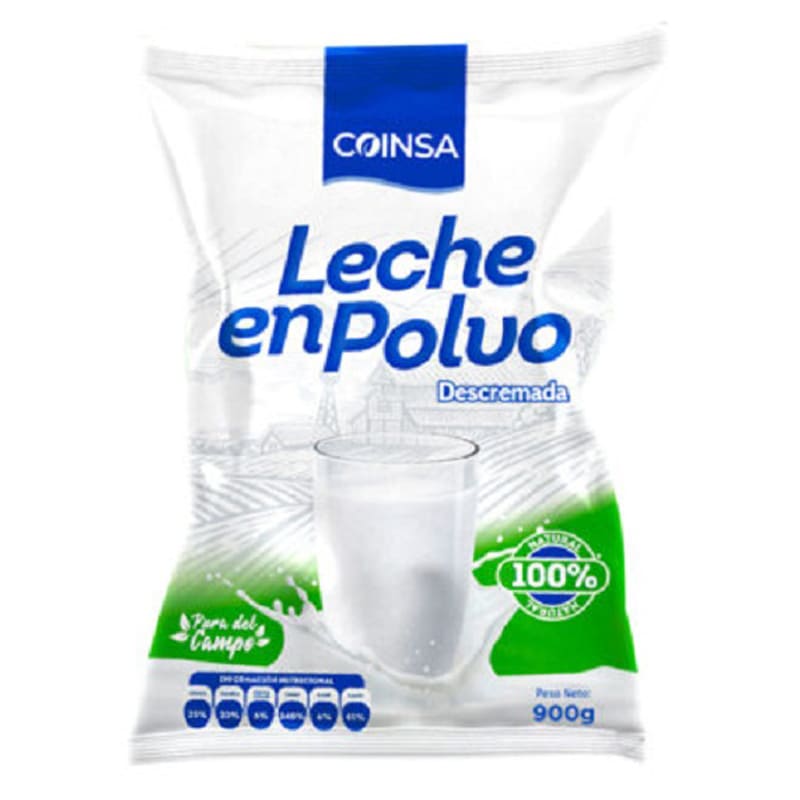 LECHE DESCREMADA COINSA 900 GR