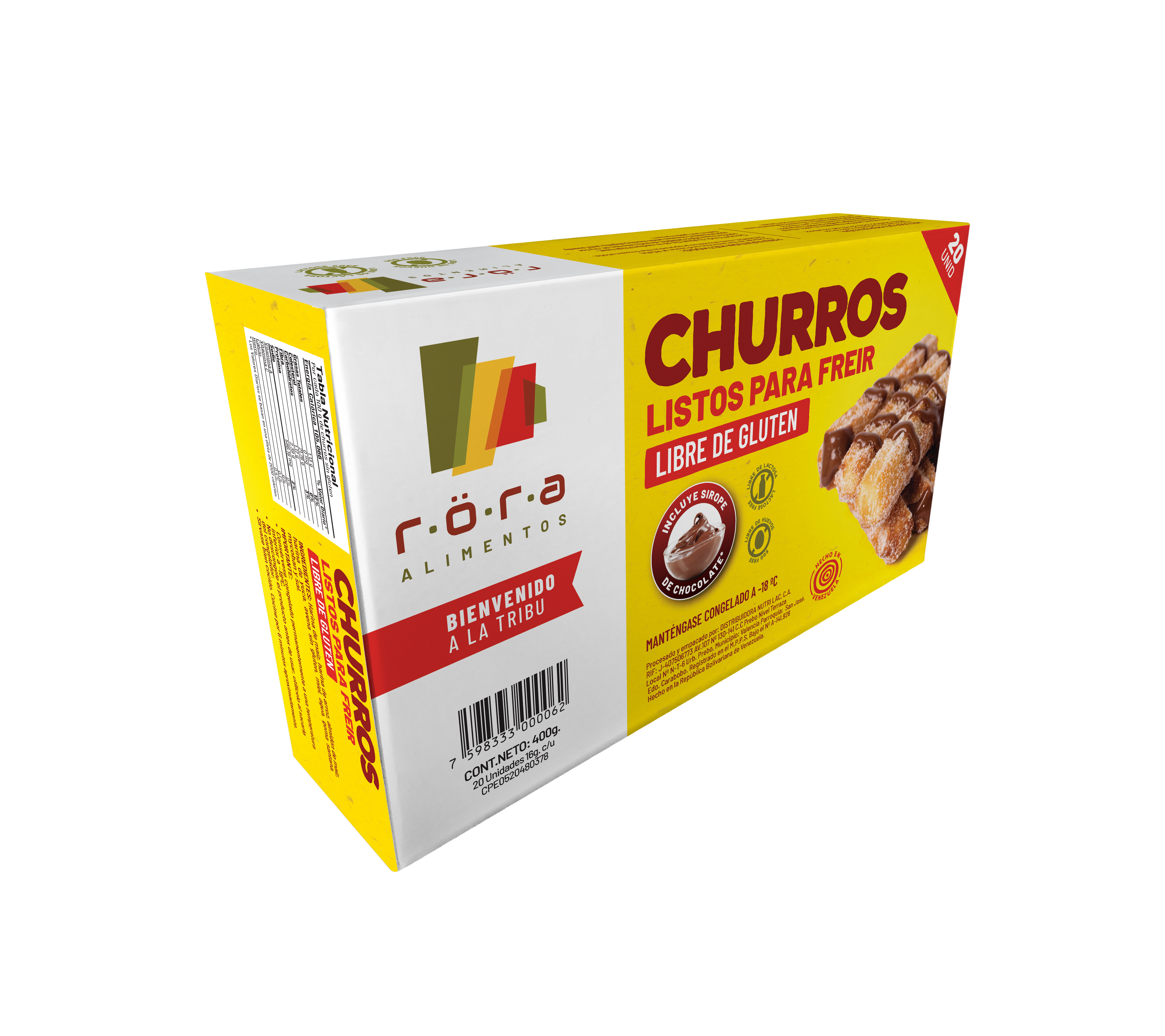 Churros Congelados Rora 400Gr