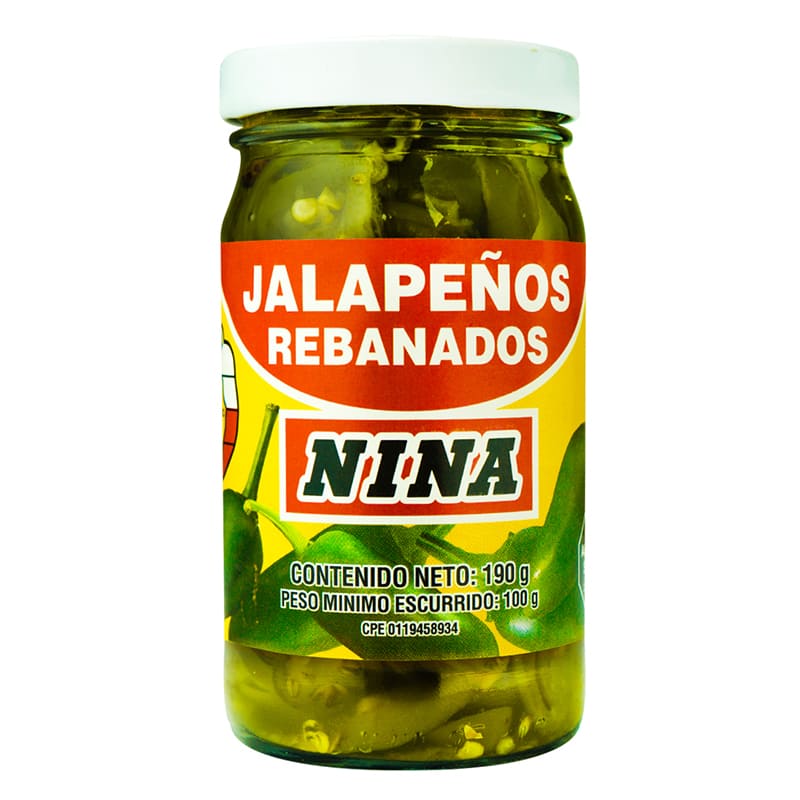 JALAPEÑOS REBANADOS NINA 190 GR