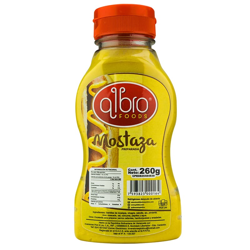 Mostaza Albro Foods 260Gr