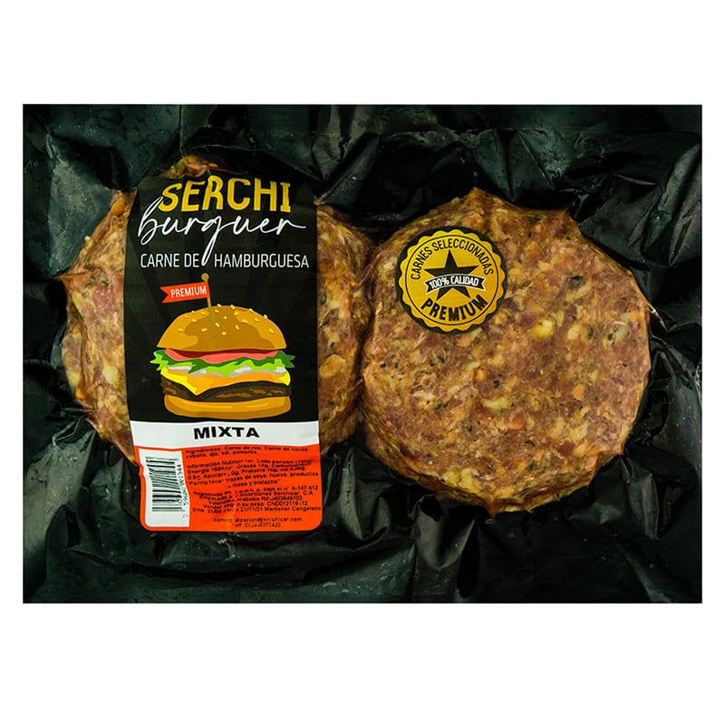CARNE PARA HAMBURGUESAS MIXTA SERCHICAR