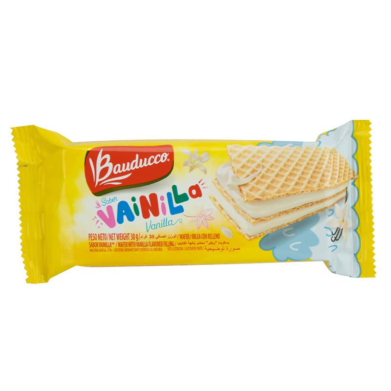Galleta Waffer de Vainilla Bauducco 30Gr