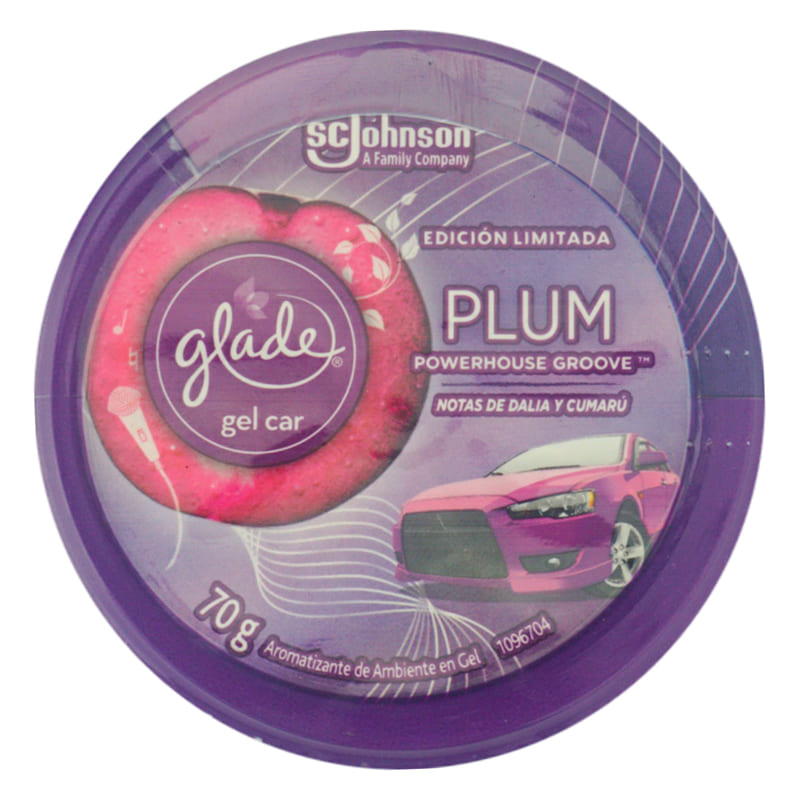 GLADE GEL CAR PLUM 30 GR