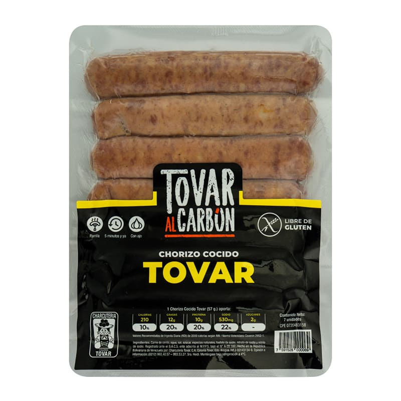 CHORIZO COCIDO TOVAR