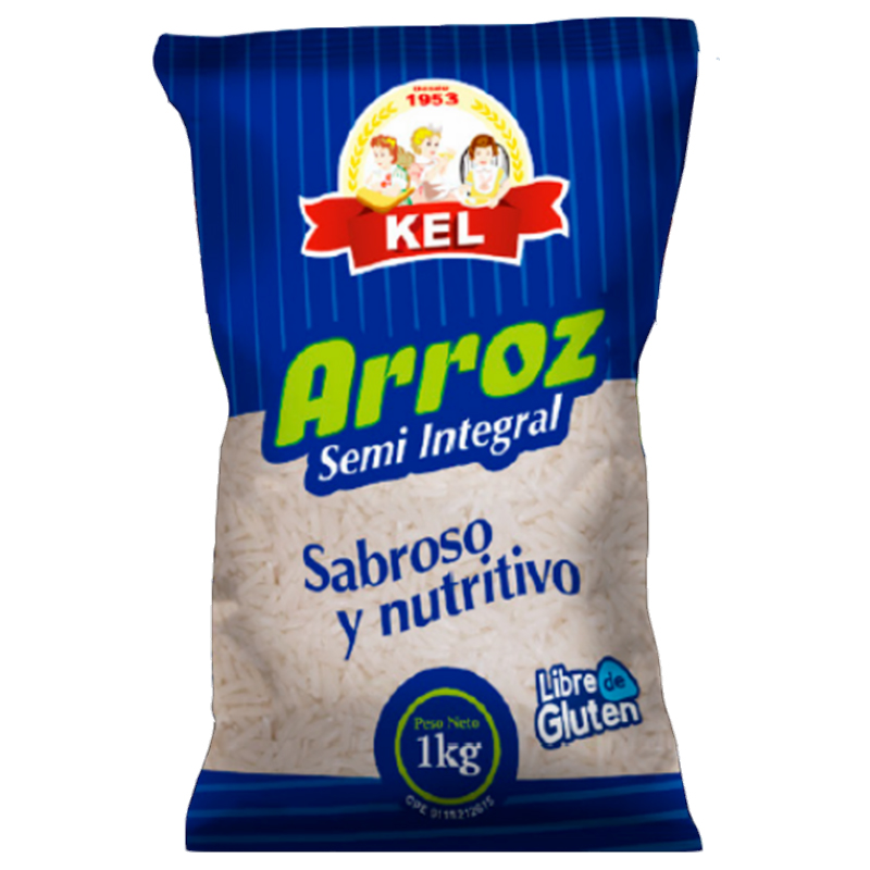 ARROZ SEMI INTEGRAL KEL 1KG