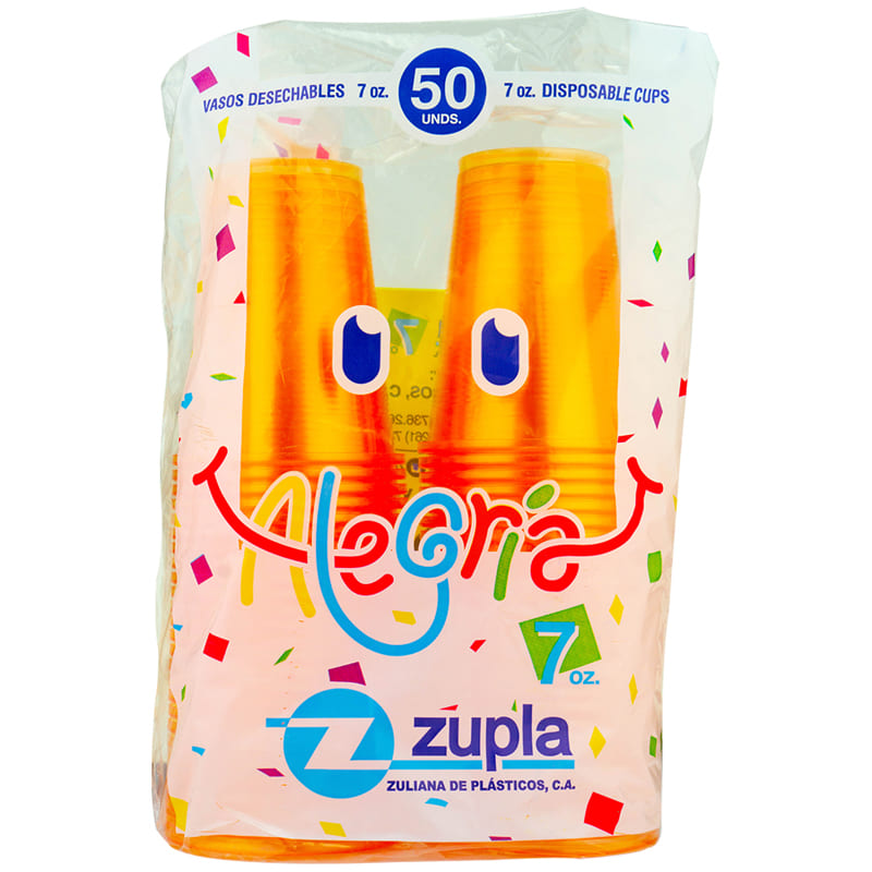 VASOS ZUPLA ALEGRIA 77 50UND