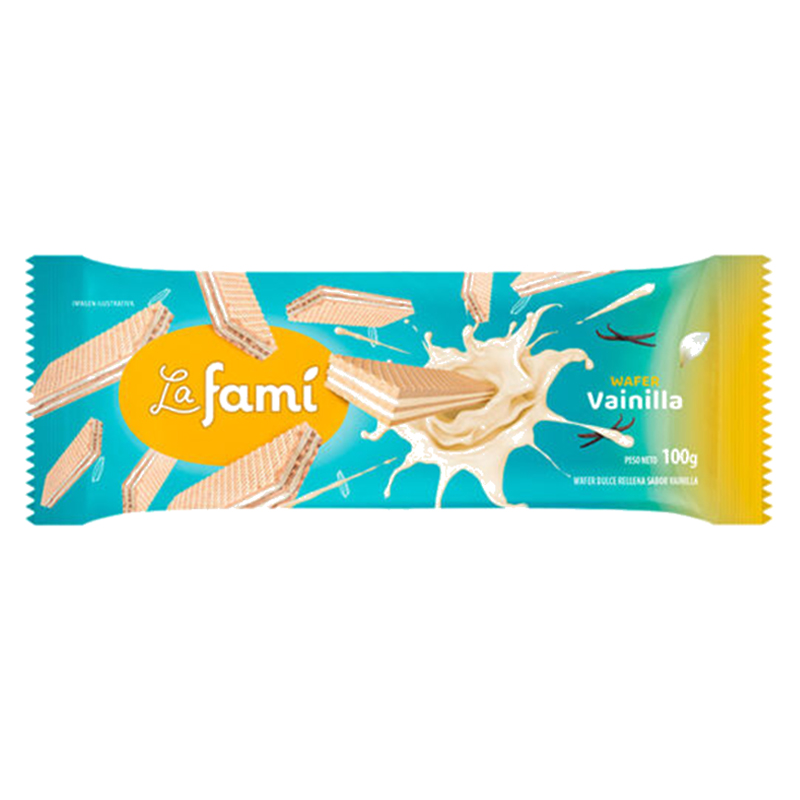 GALLETA DE VAINILLA WAFER LAFAMI 100GR