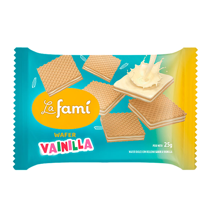 GALLETA DE VAINILLA WAFER LAFAMI 25GR