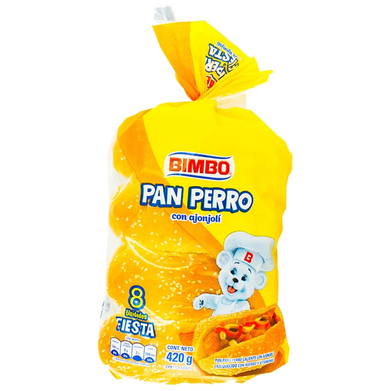 PAN DE PERRO CALIENTE BIMBO 420GR