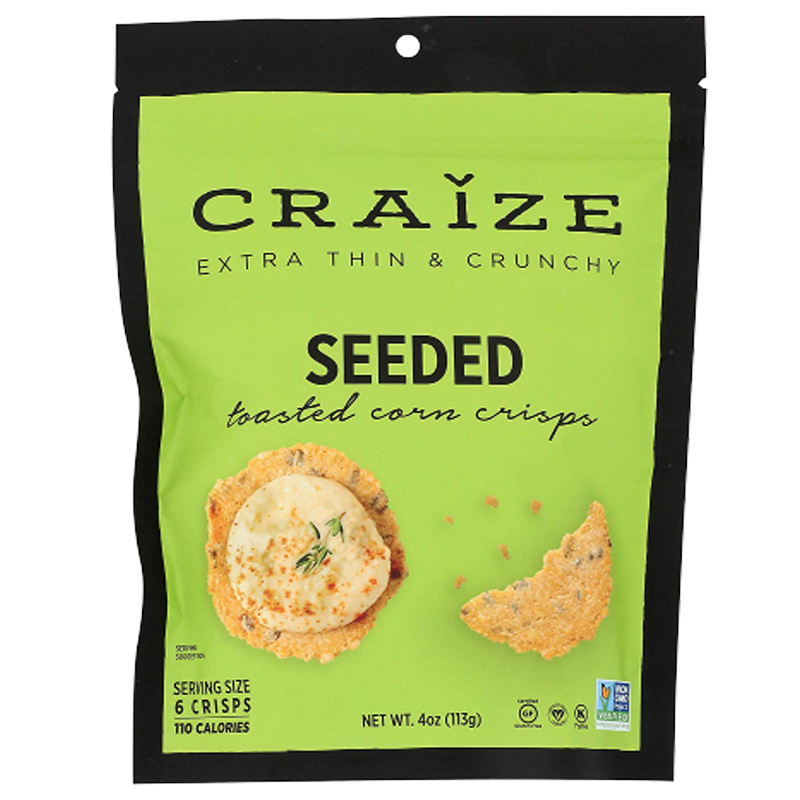 Galletas de maíz tostado con semillas 113gr