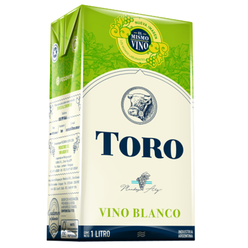 VINO BLANCO TORO CAJA 1L