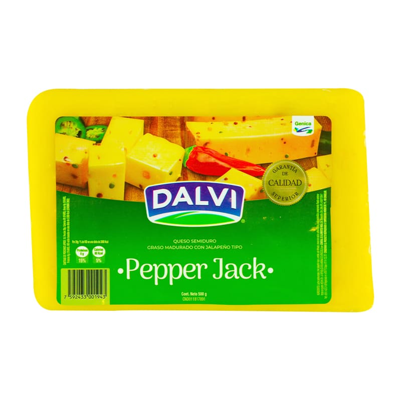 QUESO PEPPERJACK DALVI 500GR