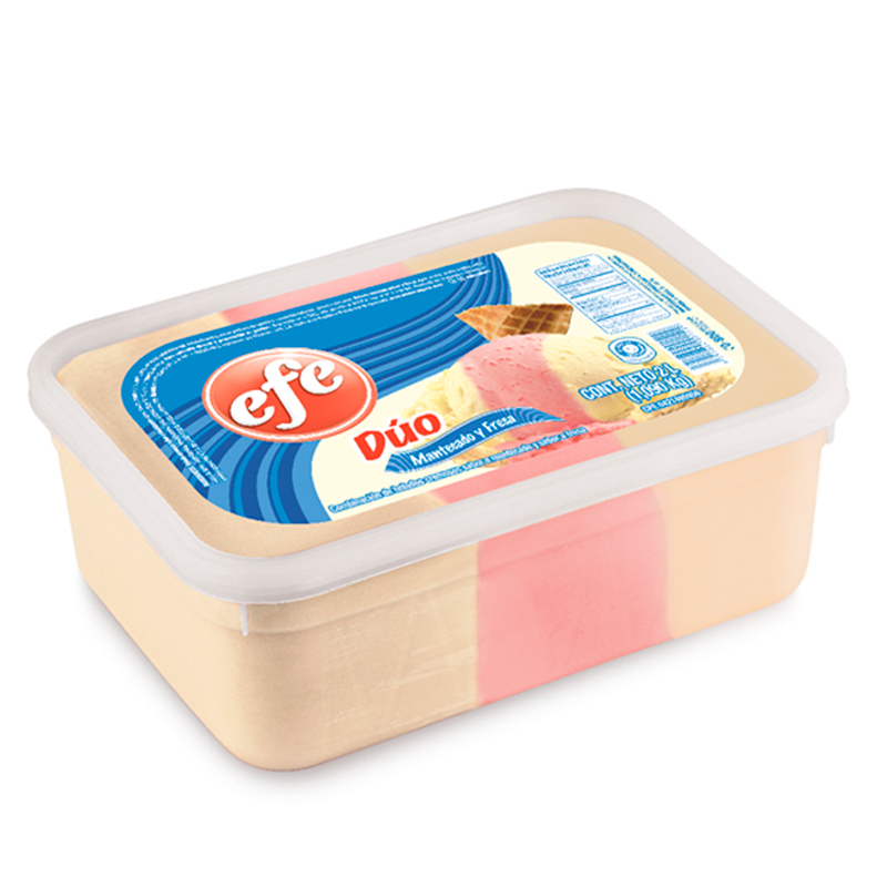 HELADO EFE MANTECADO/FRESA DUO 2 LT