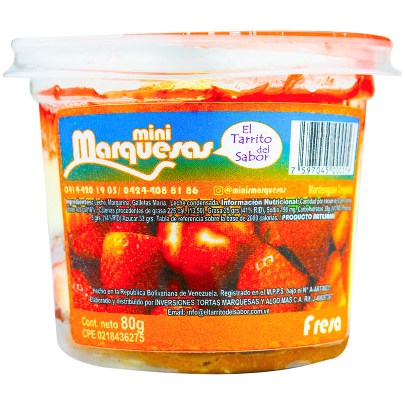 MARQUESA DE FRESA EL TARRITO 80GR