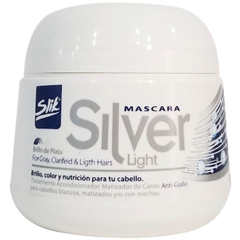 MASCARILLA CAPILAR SLIK BRILLO DE PLATA 180 G