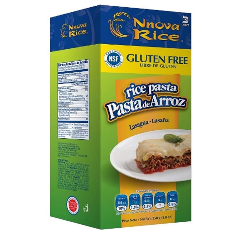 Pasta de Arroz lasaña Nnova Rice 250 gr