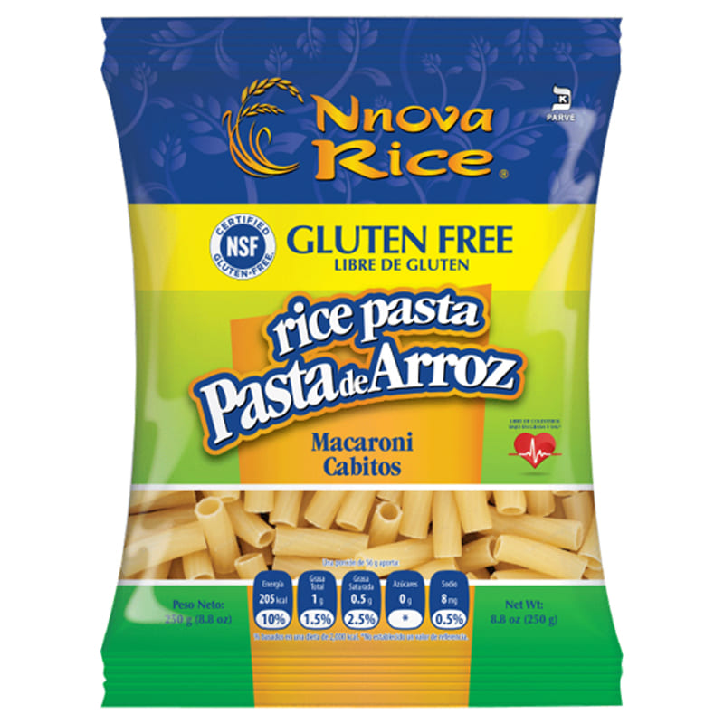 Pasta de Arroz macarroni Nnova Rice 250 gr