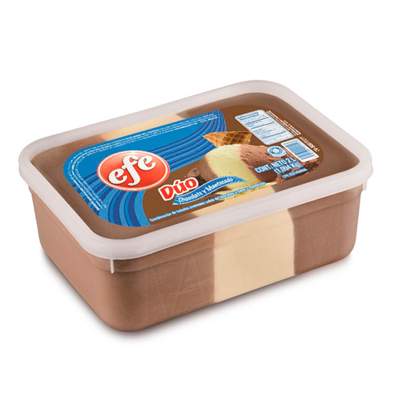 HELADO EFE CHOCOLATE Y MANTECADO DUO 2 LT