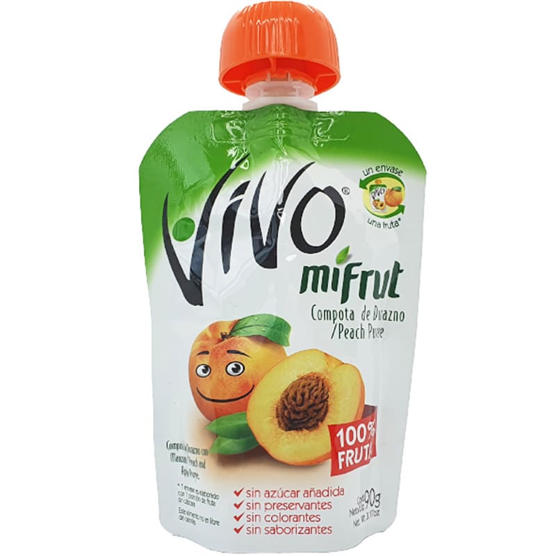 Compota Vivo MiFrut Durazno 90 gr