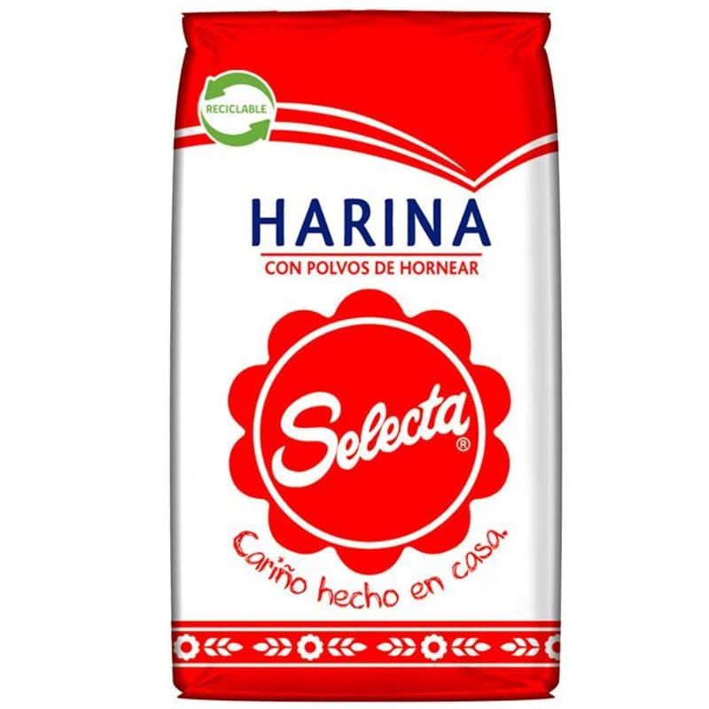 Harina de trigo Selecta con Polvo de Hornear 1 kg