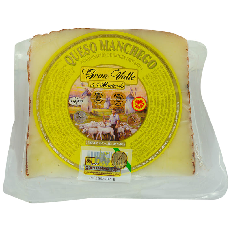 QUESO MANCHEGO GRAN VALLE SEMI CURURADO 250GR