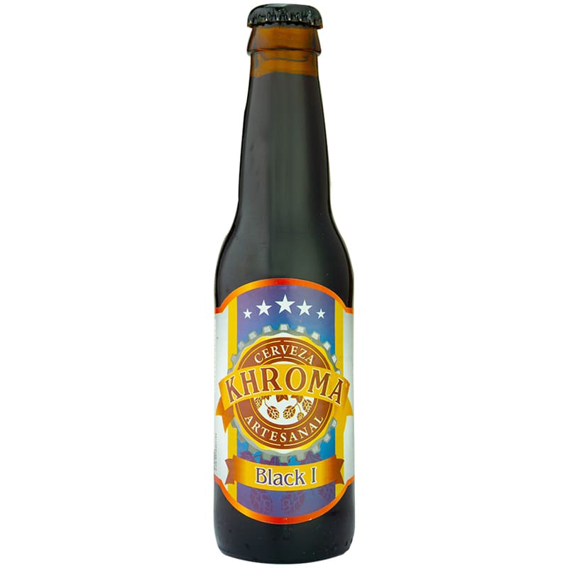CERVEZA KHROMA BLACK I BOTELLA 222ML