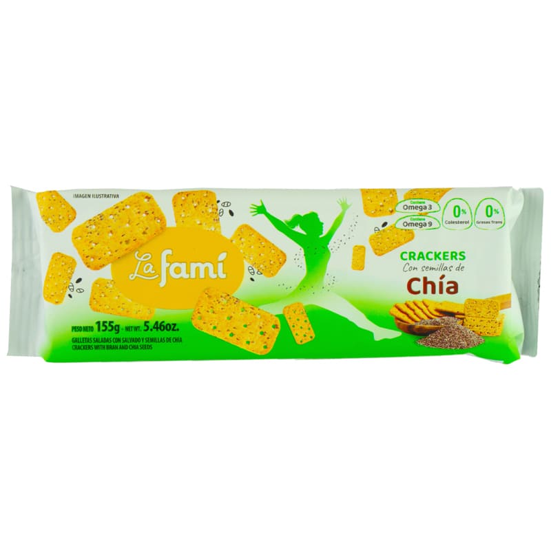 GALLETAS CRACKER CON CHIA LA FAMI 155GR