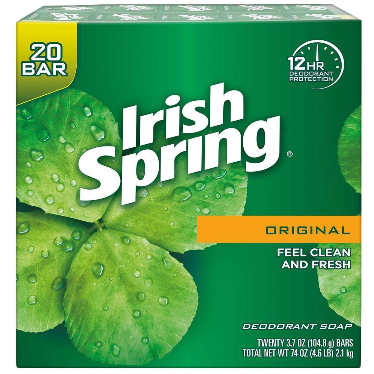 JABON IRISH SPRING PACK 20X104.8 GR